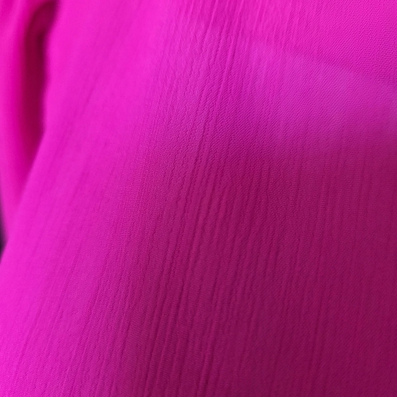 Flying Tomato Women's Medium Shirt Pink Long Peasant Sleeve - Picture 4 of 8